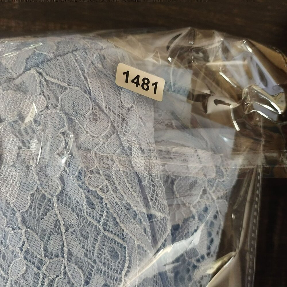 Mystic Womens Blue Lace Fit and Flare Dress Sleeveless Party Elegant soft girl‎ - Picture 10 of 10